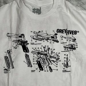 $uicideboy$ white T-shirt grey five nine g59